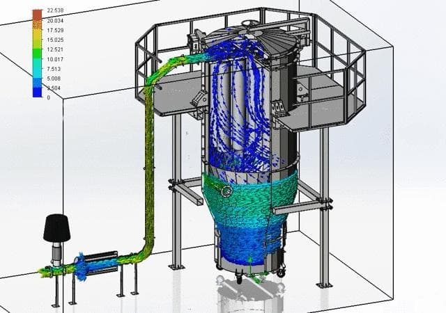 Dust Collection & Separation CFD Analysis - MACPROTEC Cement Engineering